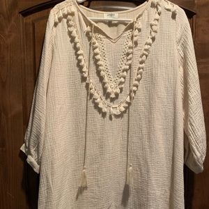 Umgee cream dress super cute